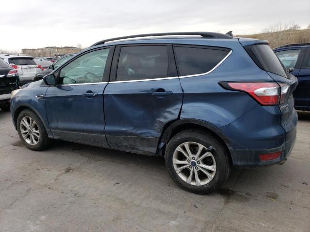 1FMCU9HD1JUB10106 - 2018 FORD ESCAPE SEL BLUE photo 2