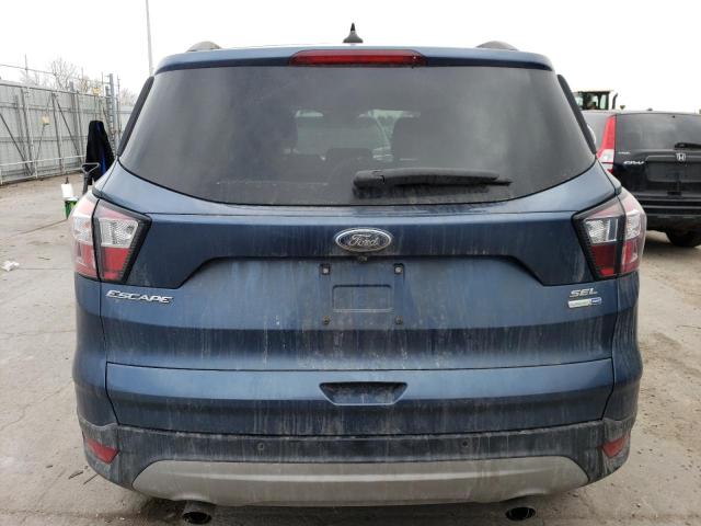 1FMCU9HD1JUB10106 - 2018 FORD ESCAPE SEL BLUE photo 6