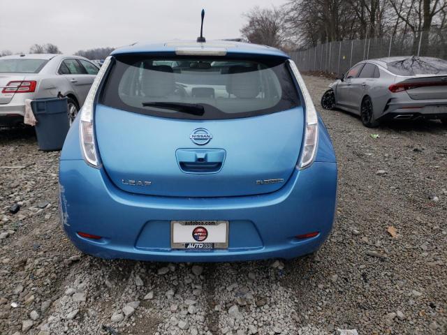 JN1AZ0CP6CT020892 - 2012 NISSAN LEAF SV BLUE photo 6