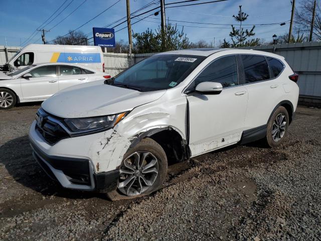 7FARW2H81ME007384 - 2021 HONDA CR-V EXL WHITE photo 1