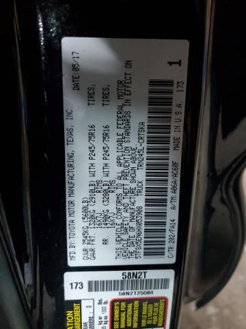 5TFSX5EN6HX053908 - 2017 TOYOTA TACOMA ACCESS CAB 黑色 照片 12