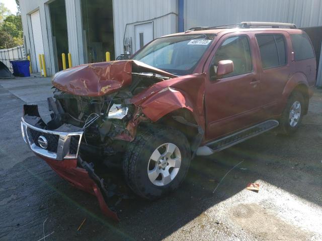 5N1AR18U88C661935 - 2008 NISSAN PATHFINDER S BURGUNDY photo 1