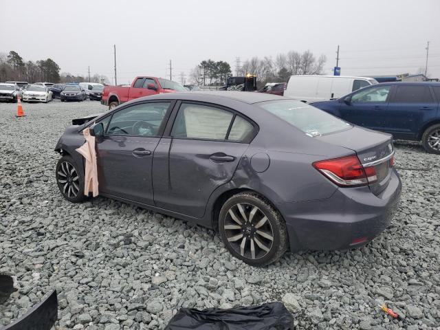 2HGFB2F92FH520924 - 2015 HONDA CIVIC EXL GRAY photo 2