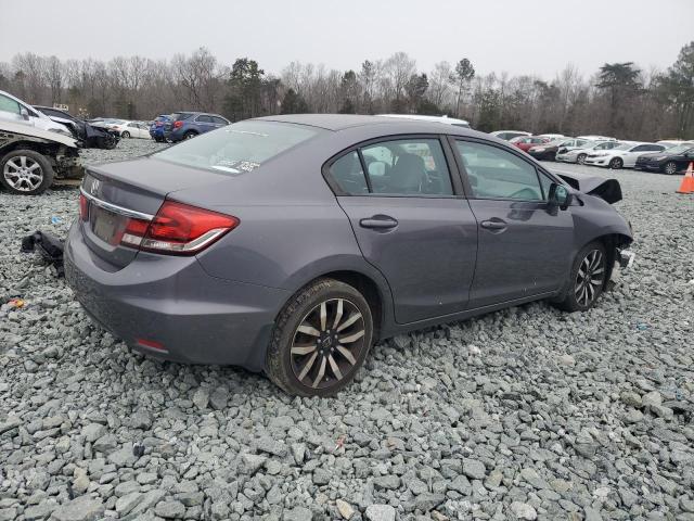 2HGFB2F92FH520924 - 2015 HONDA CIVIC EXL GRAY photo 3