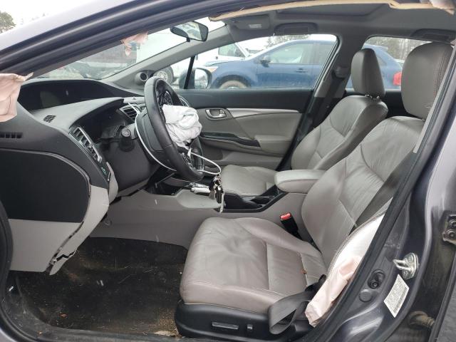 2HGFB2F92FH520924 - 2015 HONDA CIVIC EXL GRAY photo 7