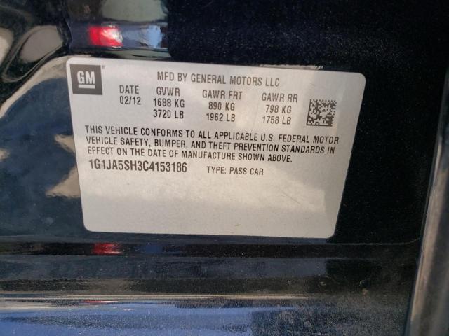 1G1JA5SH3C4153186 - 2012 CHEVROLET SONIC LS 黑色 照片 12