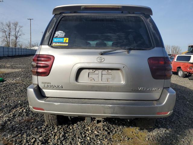 5TDBT48A63S173494 - 2003 TOYOTA SEQUOIA LIMITED SILVER photo 6