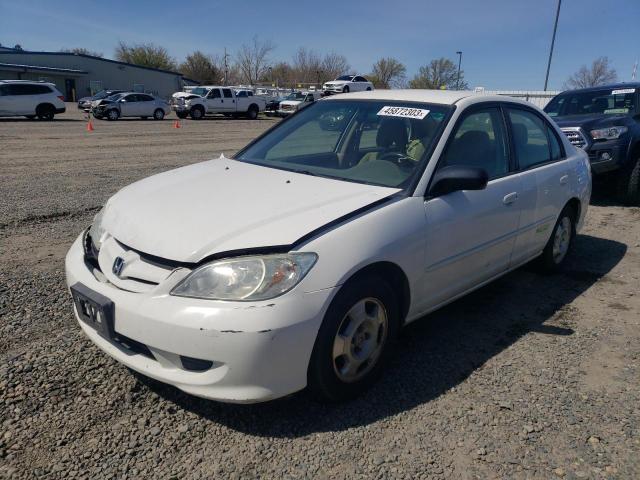 1HGEN26594L000123 - 2004 HONDA CIVIC GX WHITE photo 1