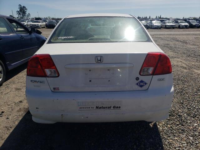 1HGEN26594L000123 - 2004 HONDA CIVIC GX WHITE photo 6