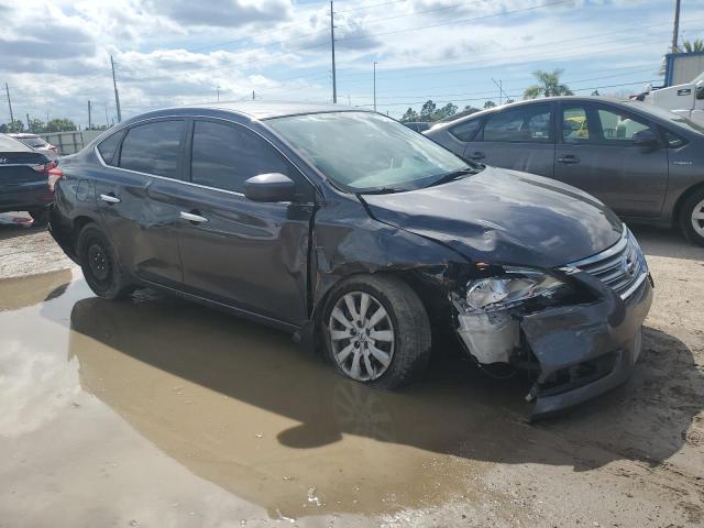 3N1AB7AP7EL643557 - 2014 NISSAN SENTRA S GRAY photo 4