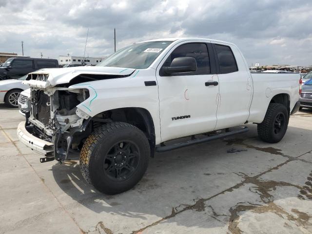 5TFUY5F1XEX380180 - 2014 TOYOTA TUNDRA DOUBLE CAB SR/SR5 WHITE photo 1