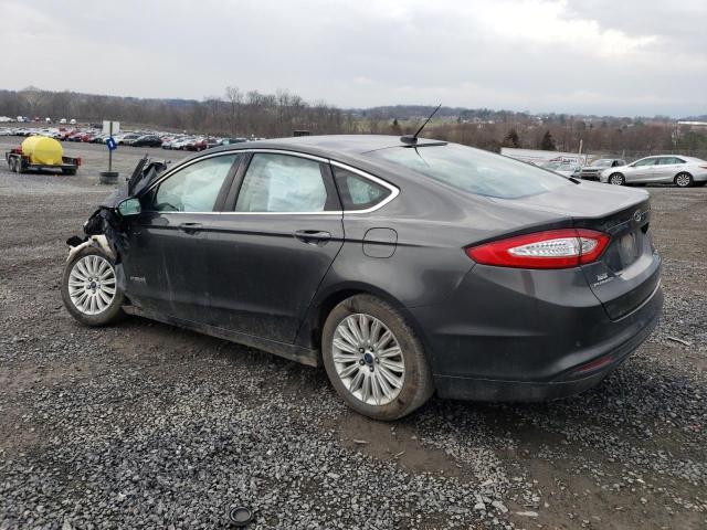 3FA6P0LU9FR182896 - 2015 FORD FUSION SE HYBRID GRAY photo 2