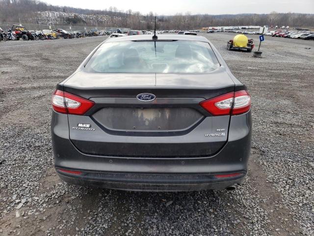 3FA6P0LU9FR182896 - 2015 FORD FUSION SE HYBRID GRAY photo 6