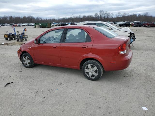 KL1TD56696B610686 - 2006 CHEVROLET AVEO BASE RED photo 2
