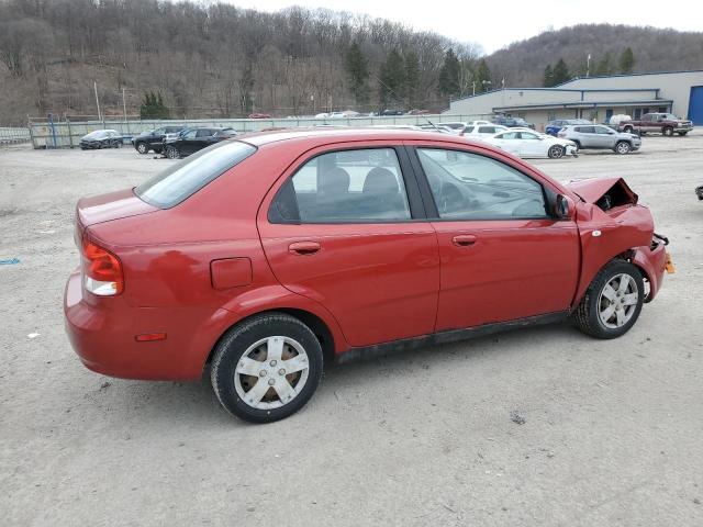 KL1TD56696B610686 - 2006 CHEVROLET AVEO BASE RED photo 3