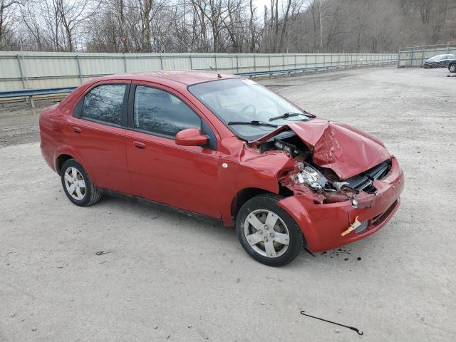 KL1TD56696B610686 - 2006 CHEVROLET AVEO BASE RED photo 4