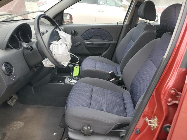 KL1TD56696B610686 - 2006 CHEVROLET AVEO BASE RED photo 7