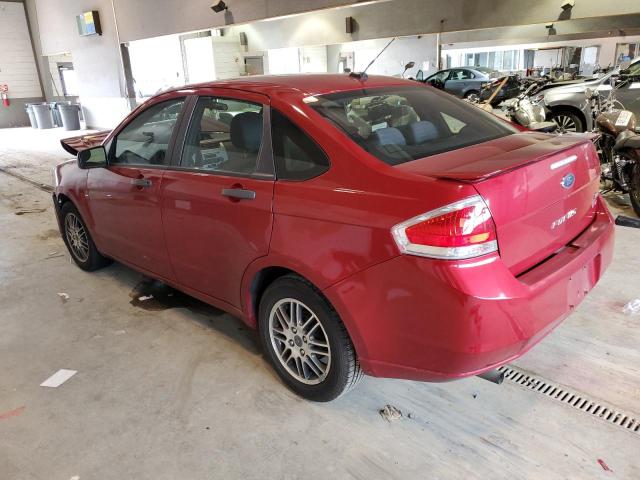 1FAHP3FN0BW201258 - 2011 FORD FOCUS SE RED photo 2