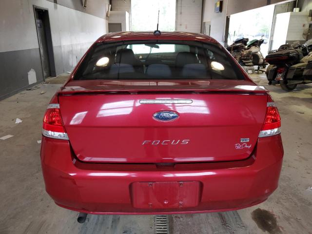 1FAHP3FN0BW201258 - 2011 FORD FOCUS SE RED photo 6