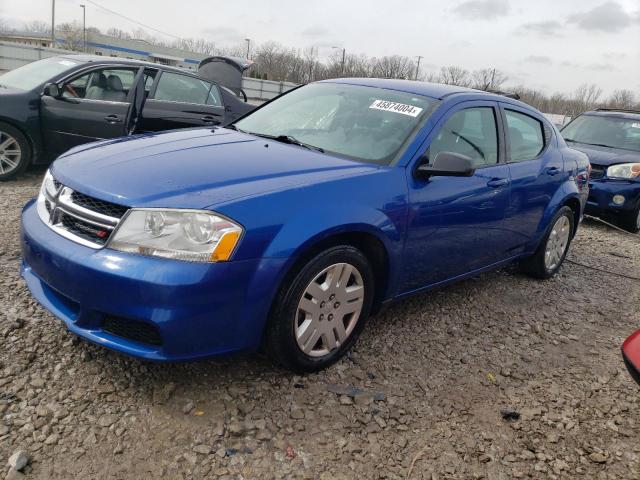 1C3CDZAB4EN104012 - 2014 DODGE AVENGER SE BLUE photo 1