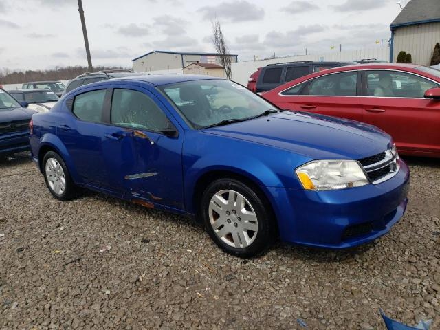 1C3CDZAB4EN104012 - 2014 DODGE AVENGER SE BLUE photo 4