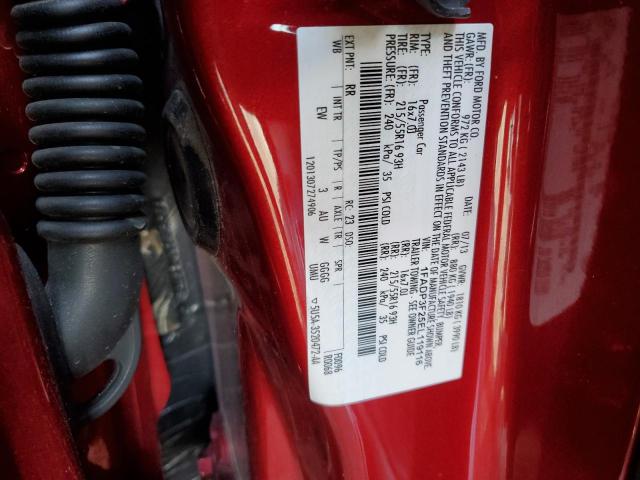 1FADP3F25EL119116 - 2014 FORD FOCUS SE RED photo 13