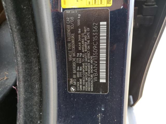 WBANV13509C153362 - 2009 BMW 528 XI BLUE photo 12