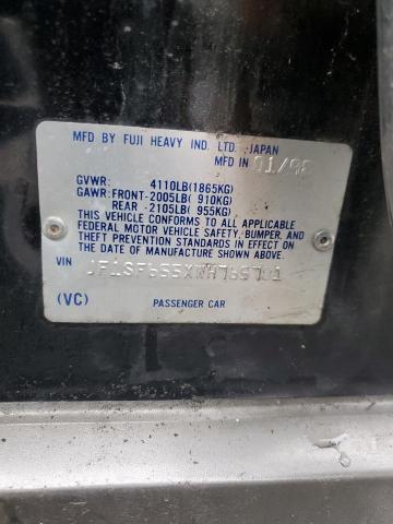 JF1SF655XWH765781 - 1998 SUBARU FORESTER S BLACK photo 13