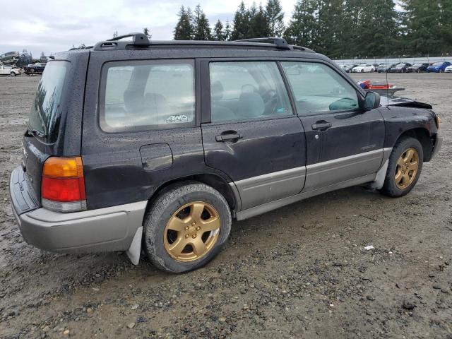 JF1SF655XWH765781 - 1998 SUBARU FORESTER S BLACK photo 3