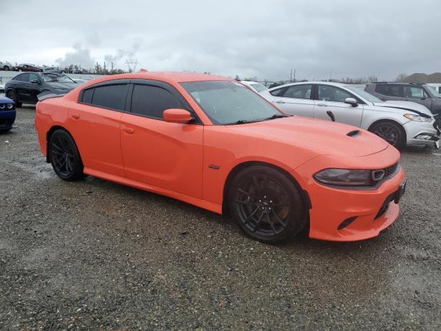 2C3CDXGJ2MH523342 - 2021 DODGE CHARGER SCAT PACK ORANGE photo 4