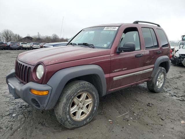 1J4GL48K32W227213 - 2002 JEEP LIBERTY SPORT RED photo 1