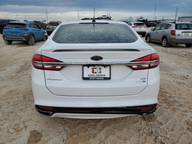 3FA6P0T98HR338618 - 2017 FORD FUSION SE WHITE photo 6