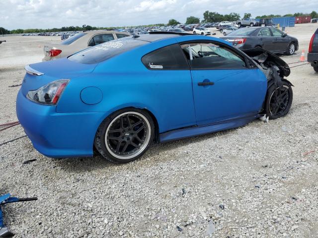 JNKCV64EX9M603310 - 2009 INFINITI G37 BASE BLUE photo 3