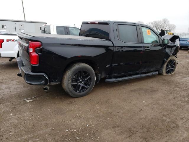 1GCPWBEKXMZ190751 - 2021 CHEVROLET SILVERADO C1500 CUSTOM BLACK photo 3