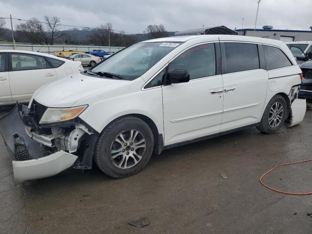 5FNRL5H67BB084553 - 2011 HONDA ODYSSEY EXL WHITE photo 1