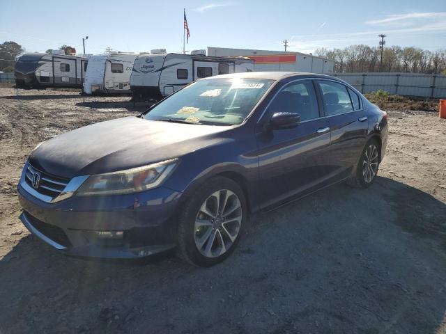 1HGCR2F50FA253972 - 2015 HONDA ACCORD SPORT BLUE photo 1