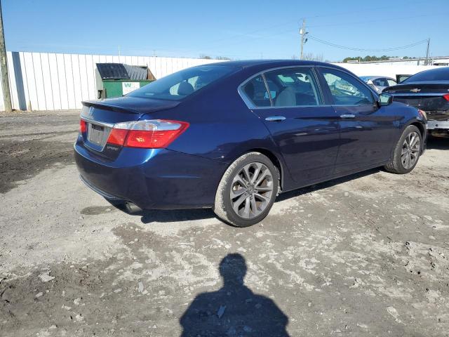 1HGCR2F50FA253972 - 2015 HONDA ACCORD SPORT BLUE photo 3