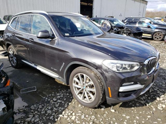 5UXTR9C5XJLD61378 - 2018 BMW X3 XDRIVE30I Темно-сірий фото 4