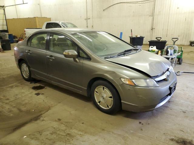 JHMFA36246S018501 - 2006 HONDA CIVIC HYBRID GRAY photo 4