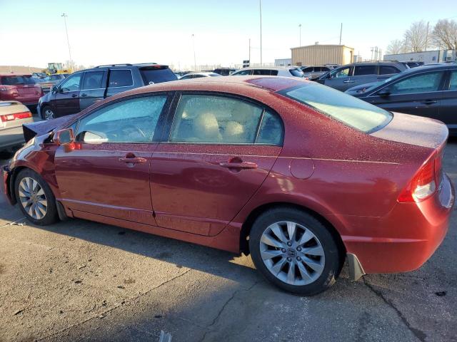 2HGFA1F97AH512808 - 2010 HONDA CIVIC EXL BURGUNDY photo 2