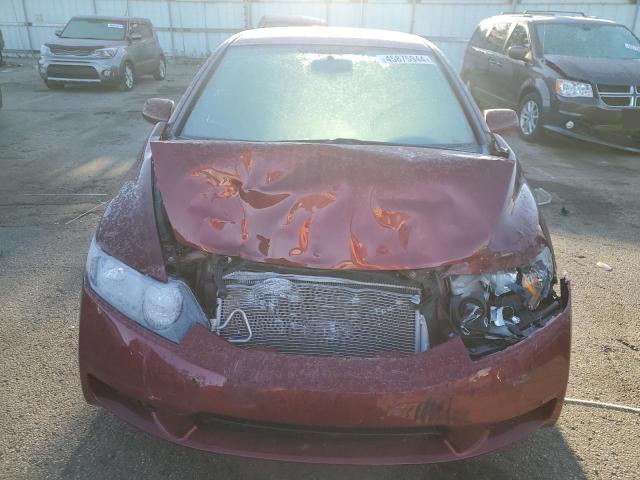 2HGFA1F97AH512808 - 2010 HONDA CIVIC EXL ბურგუნდია ფოტო 5