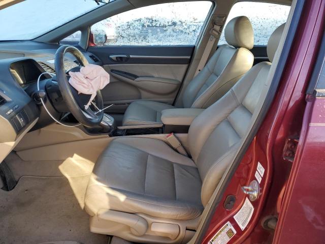 2HGFA1F97AH512808 - 2010 HONDA CIVIC EXL ბურგუნდია ფოტო 7