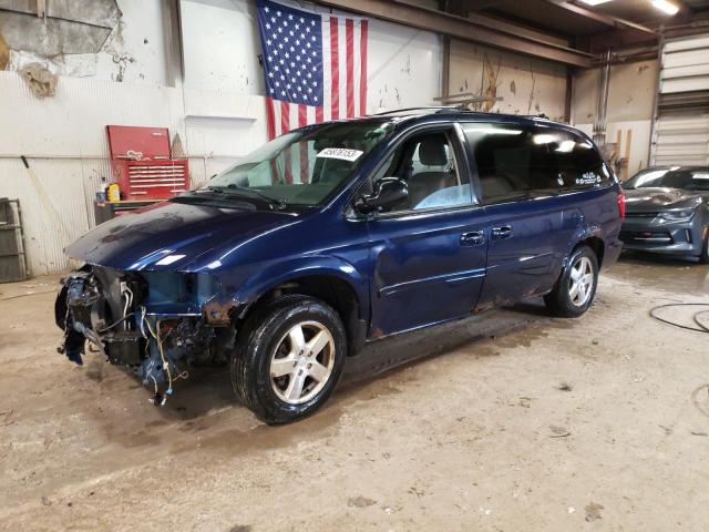 2D4GP44L85R529900 - 2005 DODGE GRAND CARA SXT BLUE photo 1