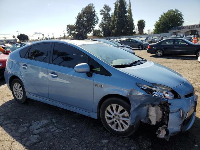 JTDKN3DPXC3016325 - 2012 TOYOTA PRIUS PLUG BLUE photo 4