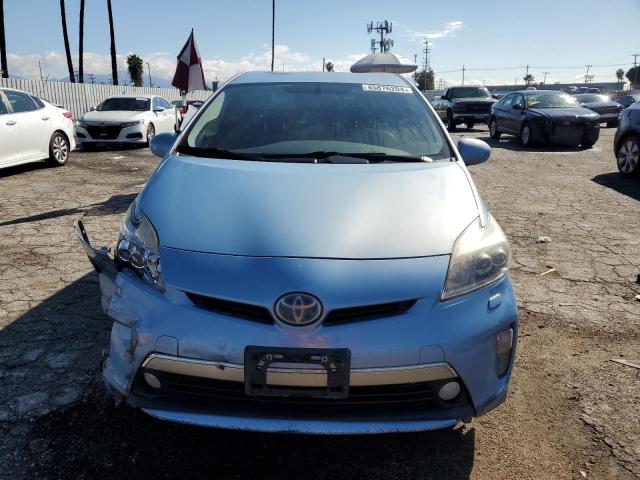 JTDKN3DPXC3016325 - 2012 TOYOTA PRIUS PLUG BLUE photo 5