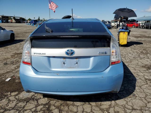 JTDKN3DPXC3016325 - 2012 TOYOTA PRIUS PLUG BLUE photo 6