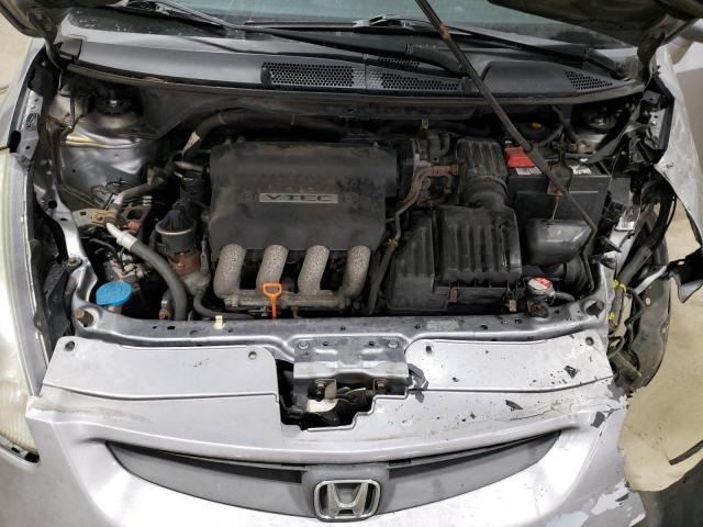 JHMGD38627S032023 - 2007 HONDA FIT S ვერცხლისფერი ფოტო 11