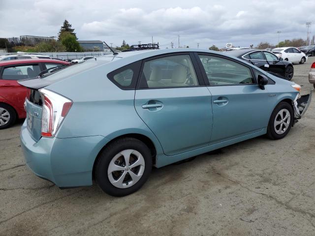 JTDKN3DU6F1915642 - 2015 TOYOTA PRIUS TEAL photo 3