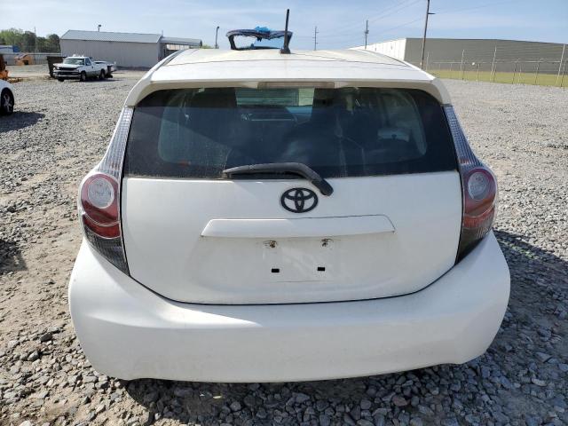 JTDKDTB3XC1523756 - 2012 TOYOTA PRIUS C WHITE photo 6