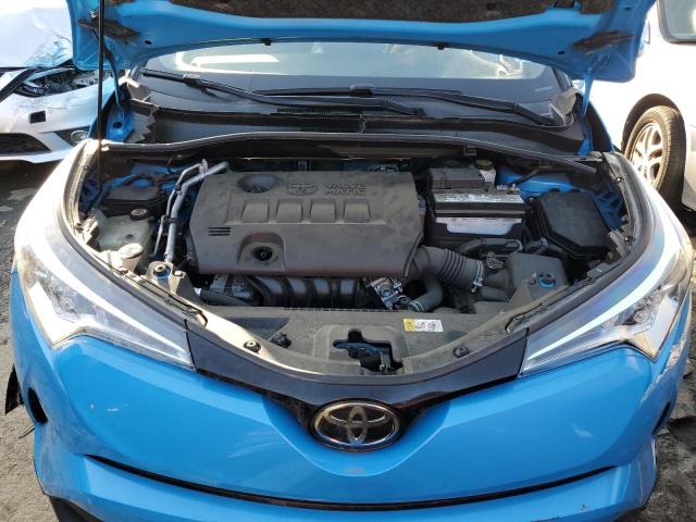 JTNKHMBX7K1019088 - 2019 TOYOTA C-HR XLE BLUE photo 11